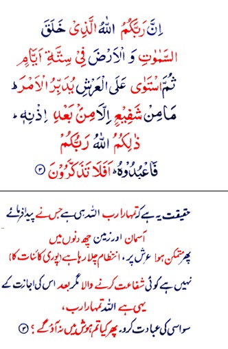 Surah Yunus With Urdu And English Translation